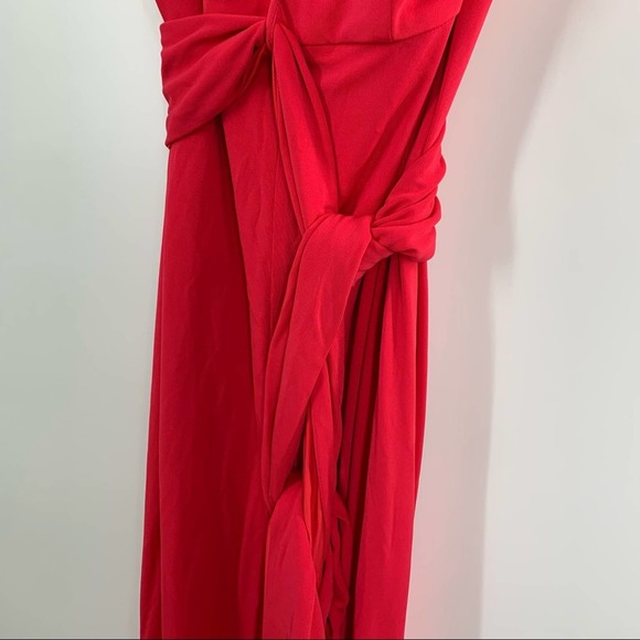 ABS Allen Schwartz Red Maxi Dress Women’s Size M NWT $380 - Picture 4 of 15
